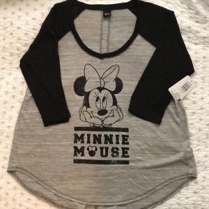 NWT 3/4 Sleeve Minnie Mouse Shirt